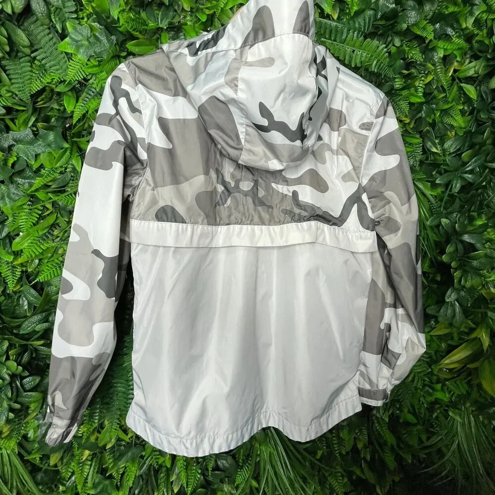 Jordan‎ Craig Jacket Boys 12 Gray Camouflage Hooded Zip Legacy Edition 0241